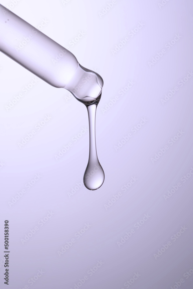 Pipette with serum, gel, oil or other cosmetic product. Pipette with serum, gel, oil or other cosmetic product.