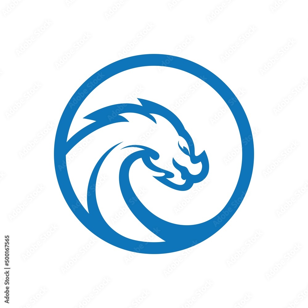 Obraz premium Dragon logo images illustration