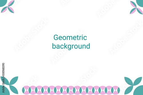 Modern colorful geometric abstract background. Bright presentation illustration. Vector illustration isolated on white background.