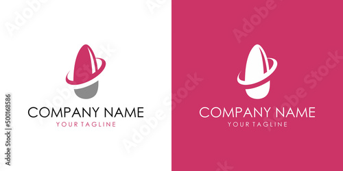 a nail supply themed graphic image, on a pink and white background. vector graphics base.