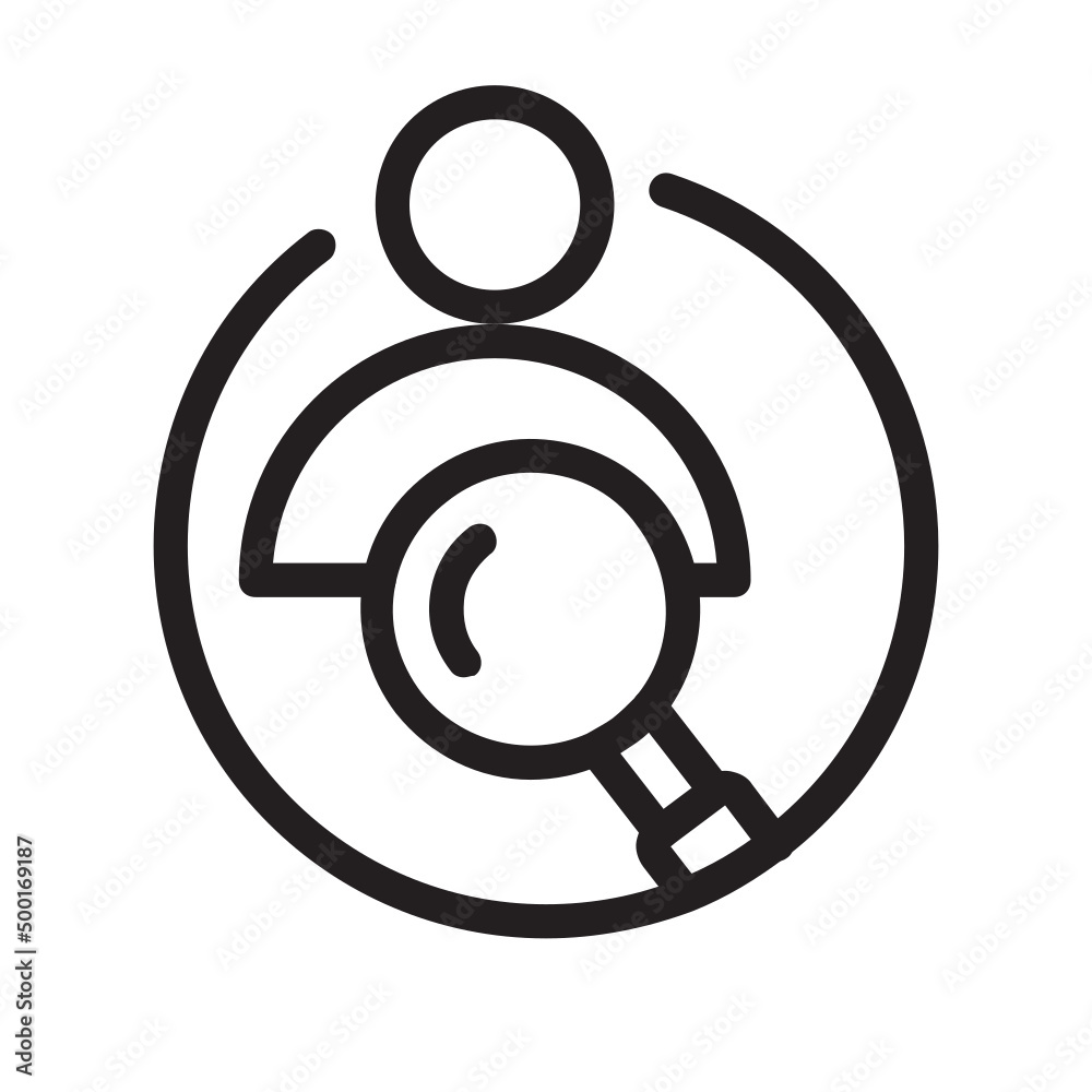 User Search , Search outline icon. User Search , Search outline icon.