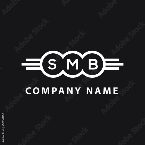 SMB letter logo design on black background. SMB  creative initials letter logo concept. SMB letter design.
