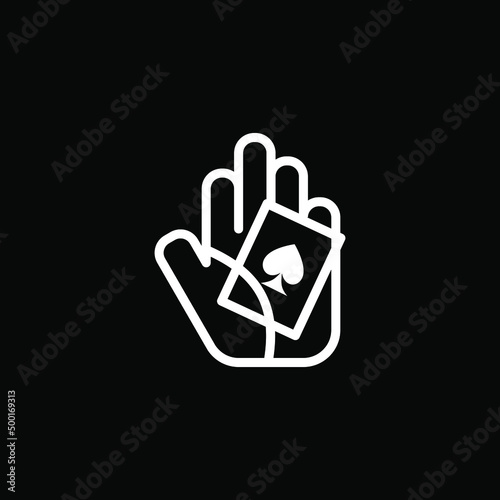 this hand illustration with playing cards depicts a card divination or magic