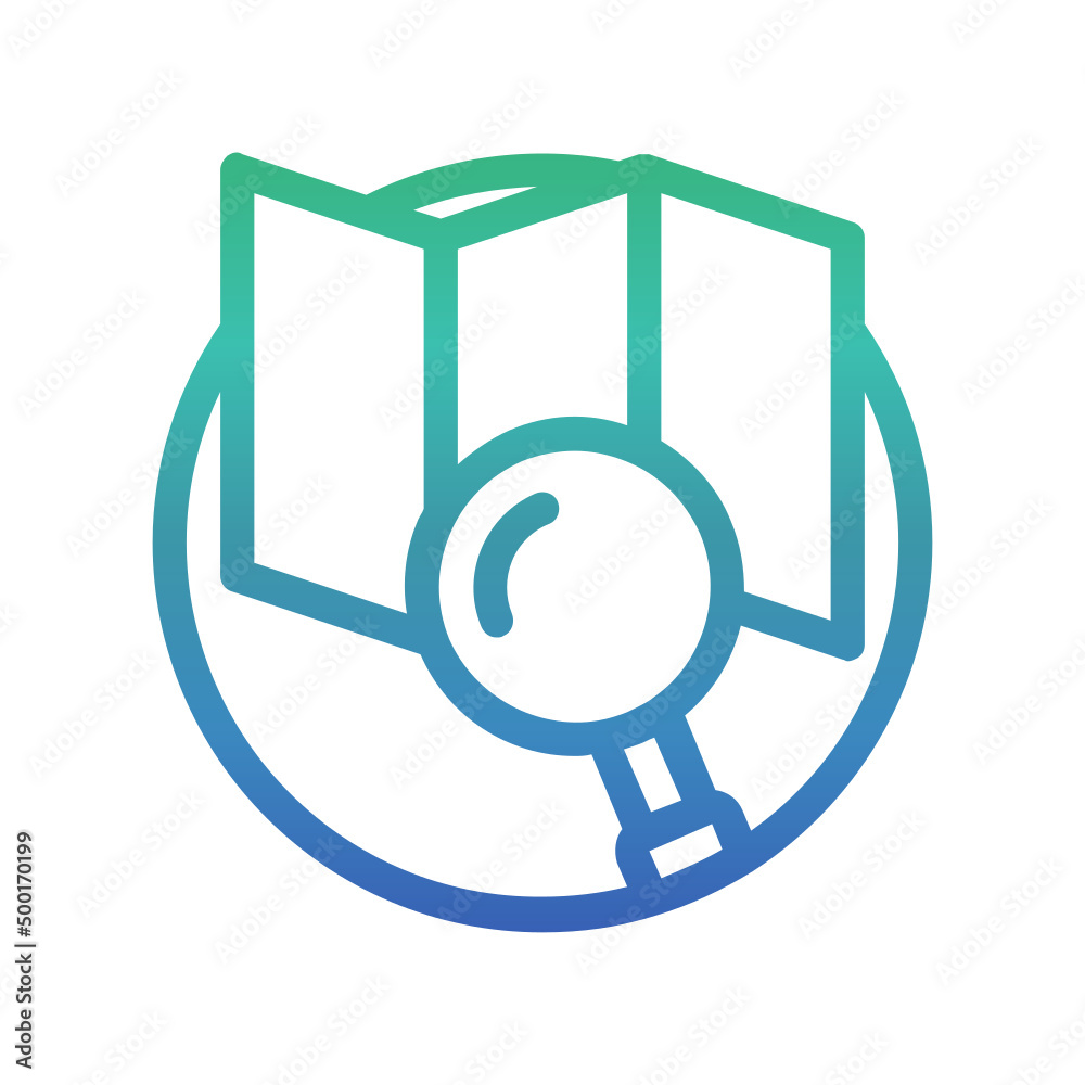 Map Search , Search gradient icon. Map Search , Search gradient icon.