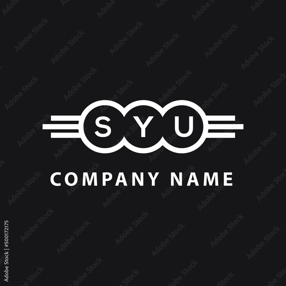 TYU letter logo design on black background. TYU  creative initials letter logo concept. TYU letter design.