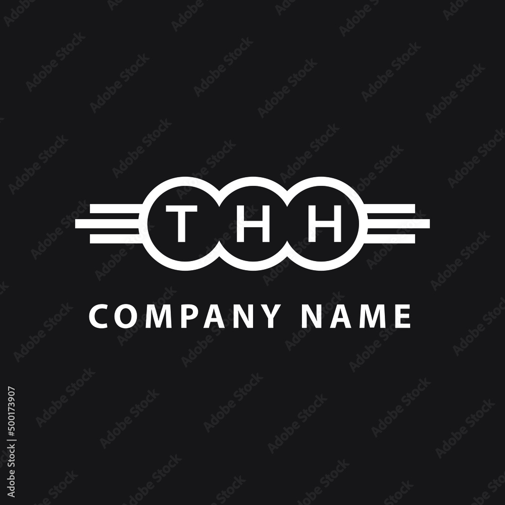 THH letter logo design on black background. THH creative initials letter logo concept. THH letter design.
THH letter logo design on black background. THH creative initials letter logo concept. THH letter design.
