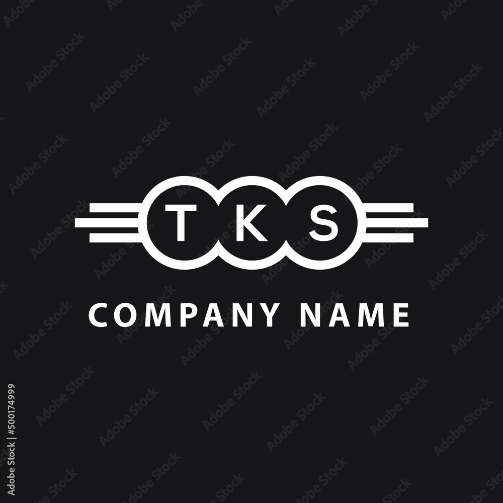 TKS letter logo design on black background. TKS creative initials letter logo concept. TKS letter design. TKS letter logo design on black background. TKS creative initials letter logo concept. TKS letter design.