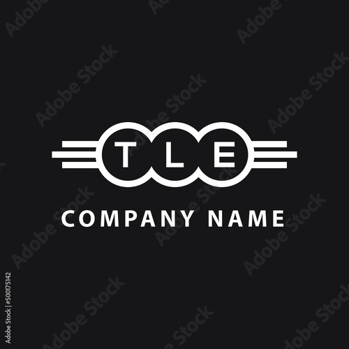 TLE letter logo design on black background. TLE creative initials letter logo concept. TLE letter design. 