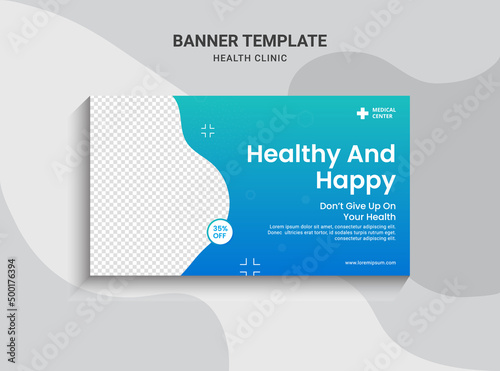 Video thumbnail for Medical healthcare and web banner template. Promotion banner design for live business workshop. Video cover for the doctor. Health clinic social media health service vector layout.
