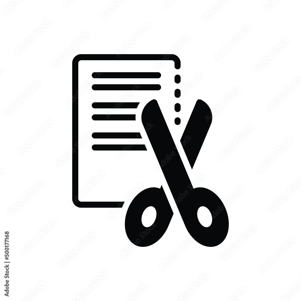 Black solid icon for cuts Black solid icon for cuts