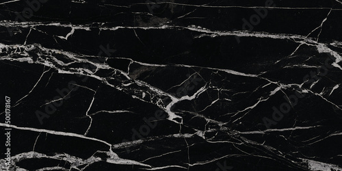 Natural marble motifs for background, abstract black and white veins photo
