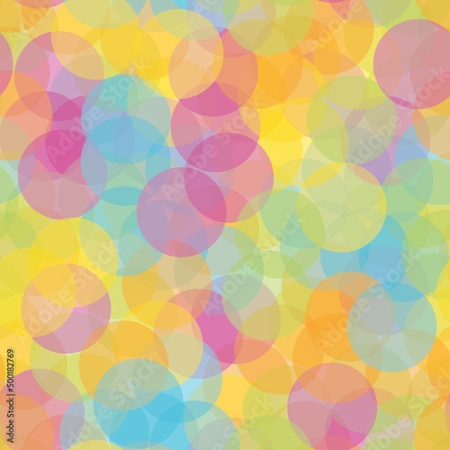 Multicolored background of transparent overlapping circles © pyty