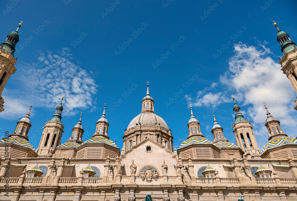 Our Lady of the Pillar Basilica at Zaragoza, Spain, Europe