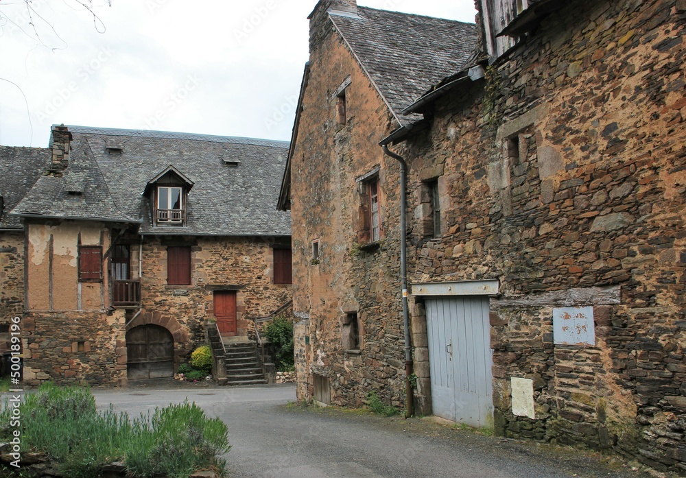 Fototapeta premium Maisons anciennes au Saillant.(Corrèze)