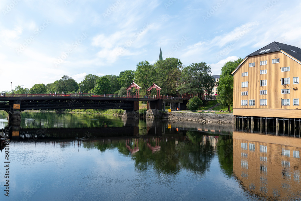 Fototapeta premium Trondheim Alte Brücke