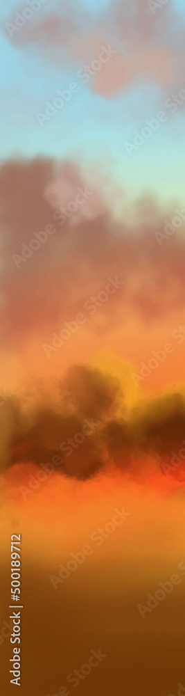Fototapeta premium Landscape background. Abstract art template. Vector illustration.