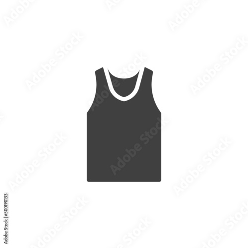 Sleeveless shirt vector icon