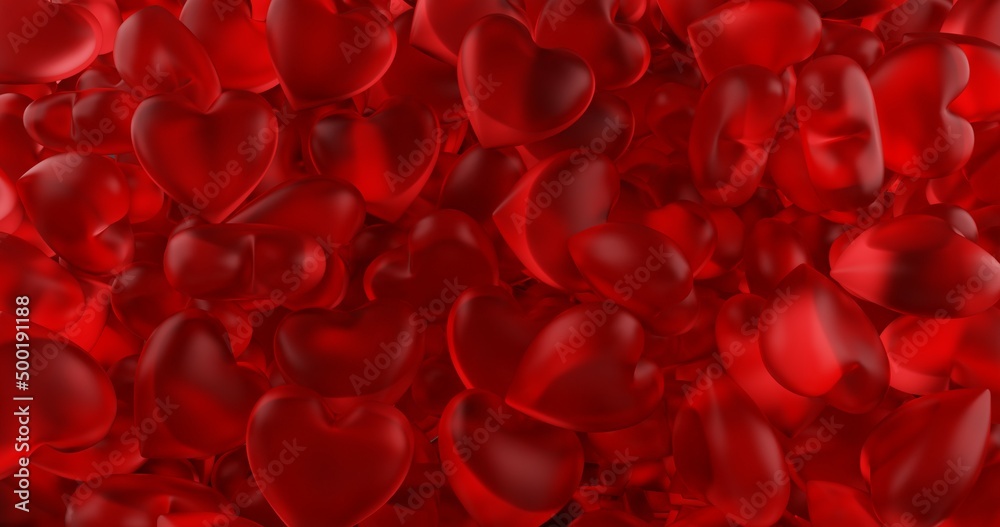 glass hearts red jelly glass hearts red jelly