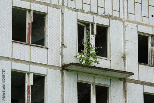 Abandoned Soviet barracks, Milovice, Czech Republic photo