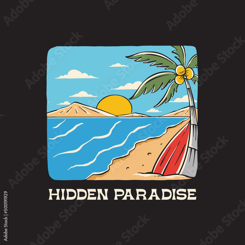 hidden paradise illustration