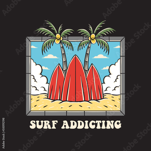 surf addicting illustration