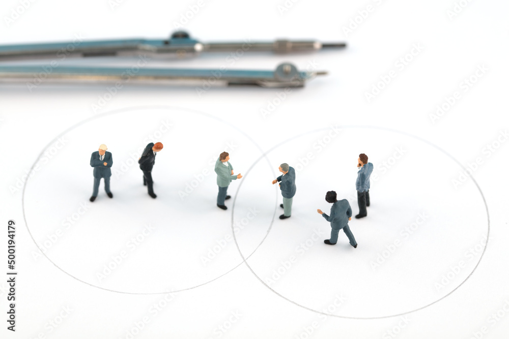 Miniature the network of contacts in the creative business world