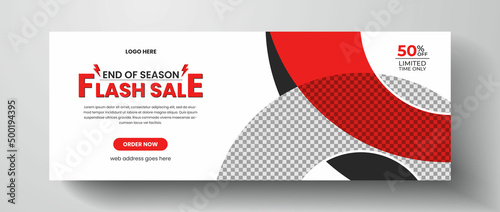 Product flash sale facebook cover design, web banner for product sale, sale banner template