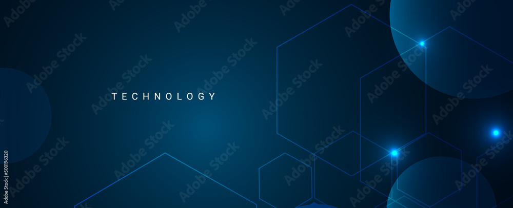 Abstract modern stylish science and technology glowing banner Abstract modern stylish science and technology glowing banner