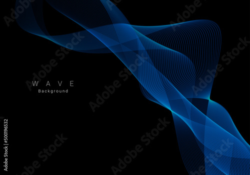 Abstract stylish smooth dynamic wave background