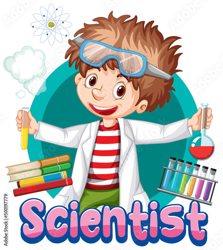 Scientist doing science experiment in the lab