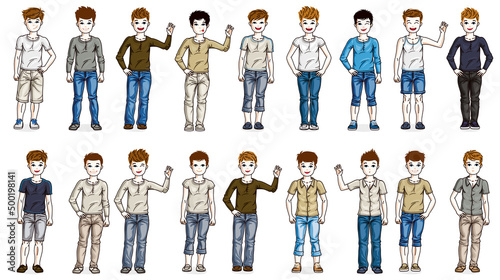 Little early teen boys chil...