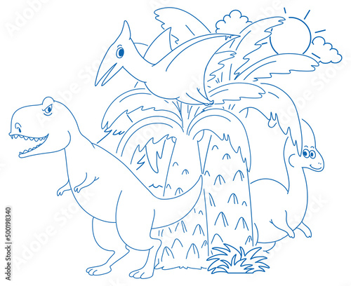 Doodle sketch design set