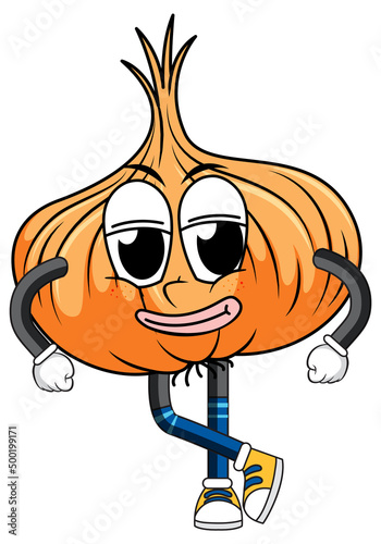 Onion with arms and legs