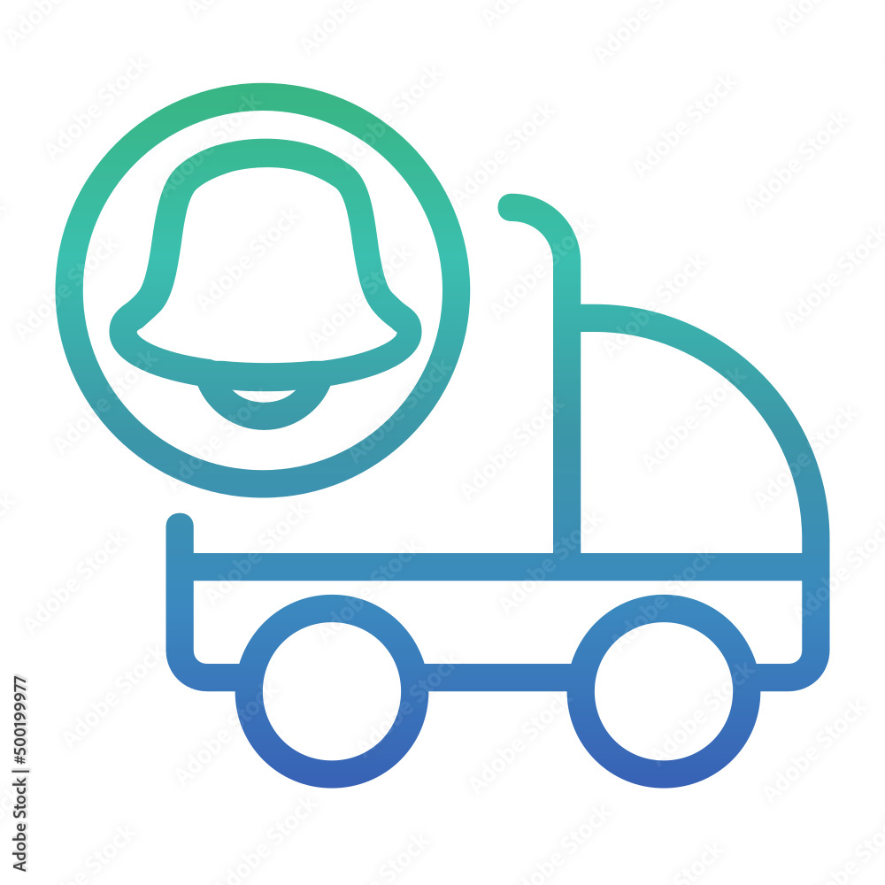 Shipping , Notification gradient icon.