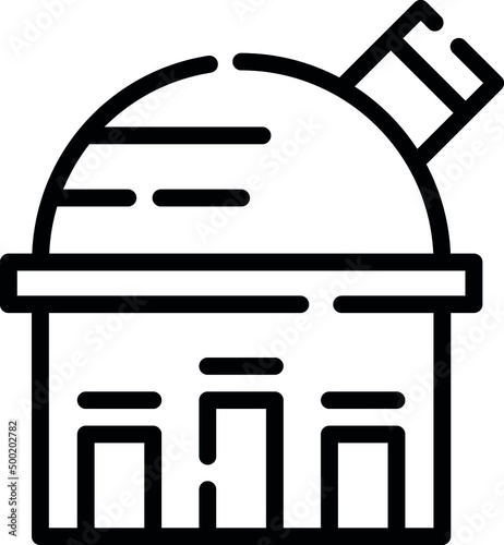 Observatory is a room or building housing an astronomical telescope