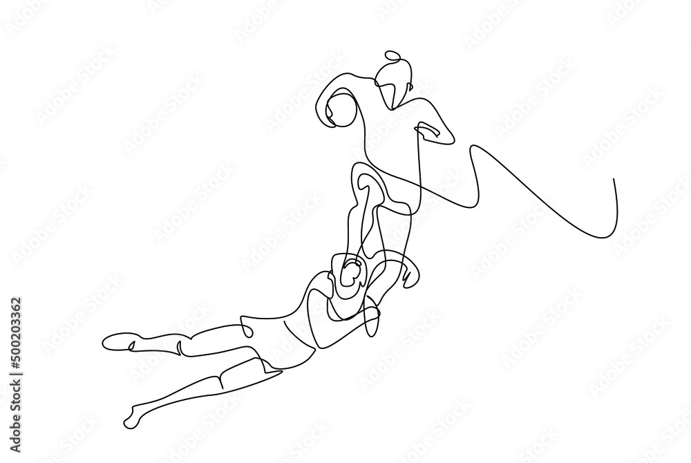an athlete struggles to escape from his opponent with the ball in his hand. an athlete struggles to escape from his opponent with the ball in his hand.