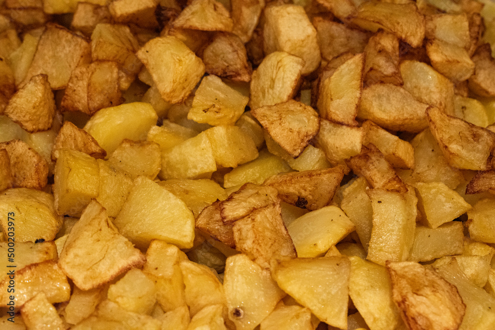 diced potato chips