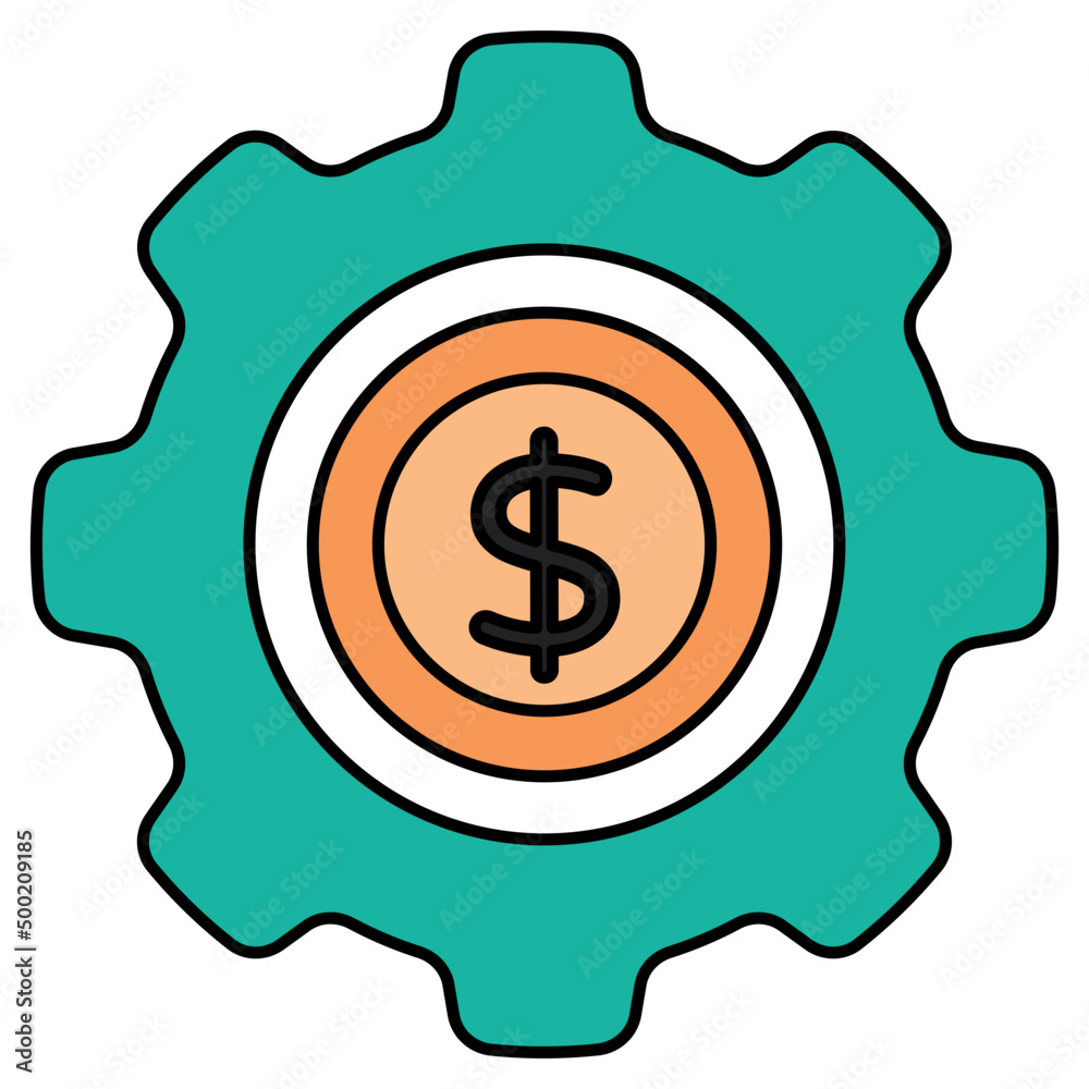 Trendy design icon of money management Trendy design icon of money management