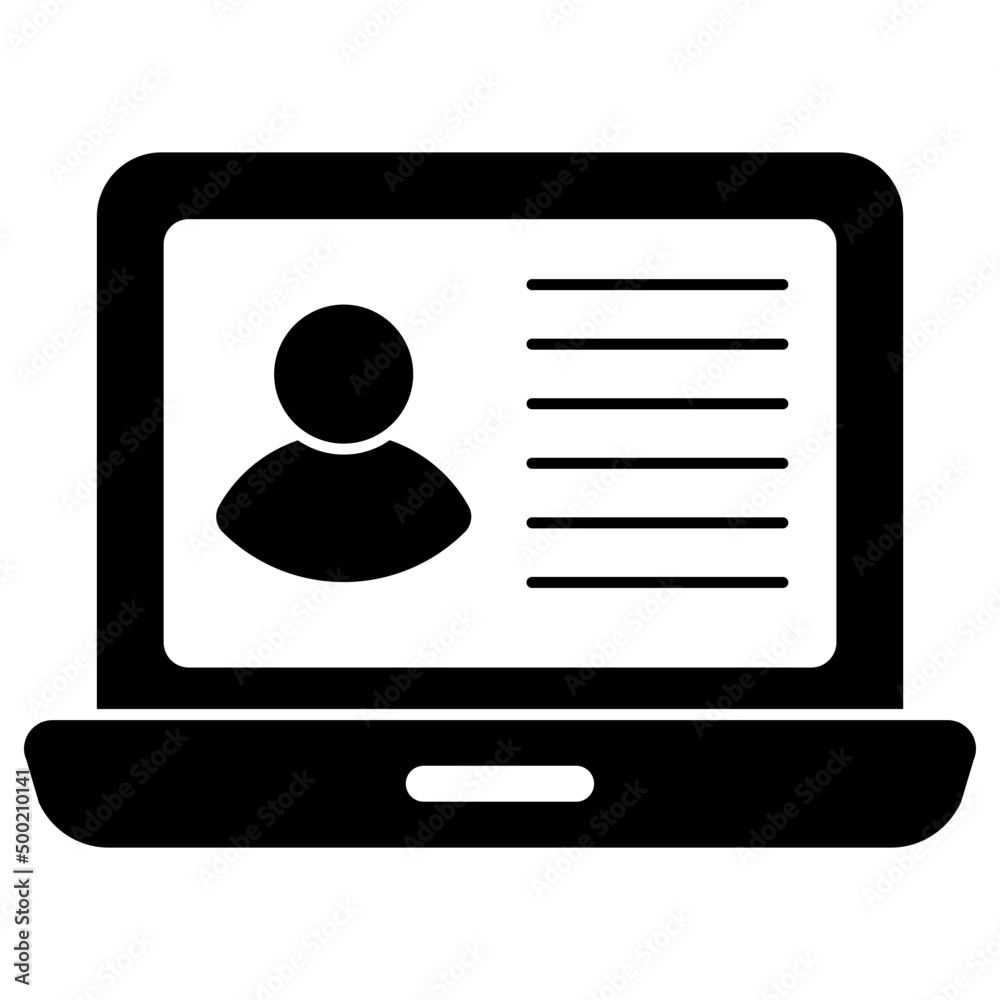 Unique design icon of online account Unique design icon of online account