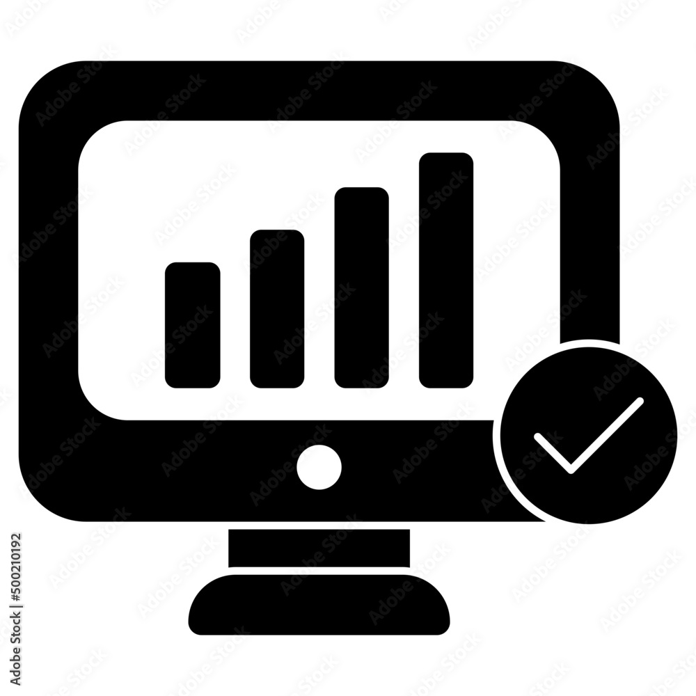 Premium download icon of online data analytics Premium download icon of online data analytics