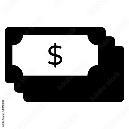 A perfect design icon of banknotes