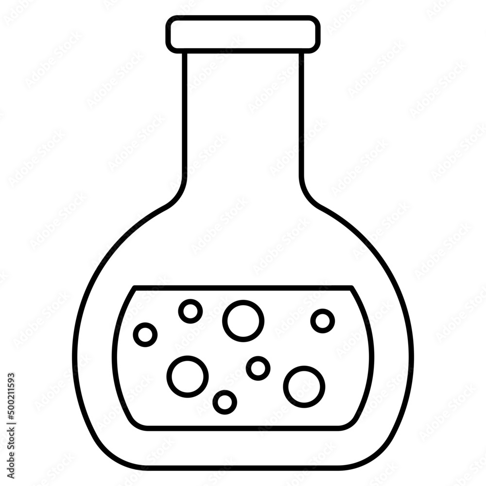 Trendy vector design of chemical flask Trendy vector design of chemical flask
