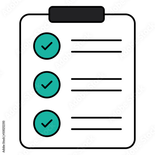 Clipboard paper showcasing task list icon