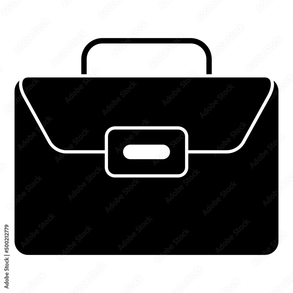 An editable design icon of briefcase An editable design icon of briefcase