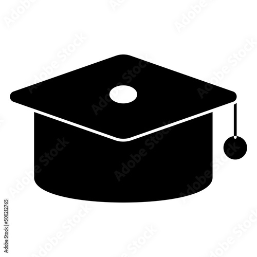 Academic cap icon, vector design of mortarboard