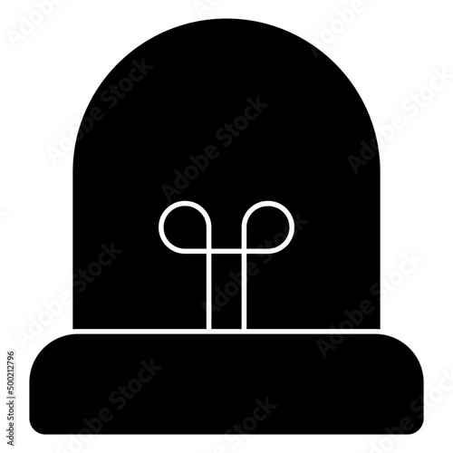 Revolving red light icon, vector design of siren