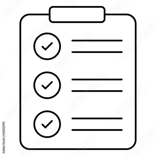 Clipboard paper showcasing task list icon