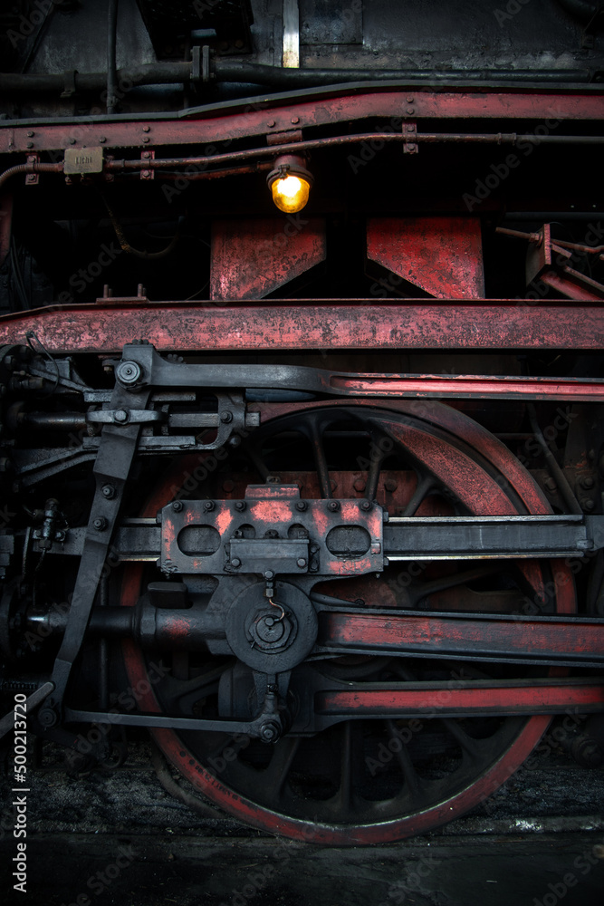 Naklejka premium Details einer Lok