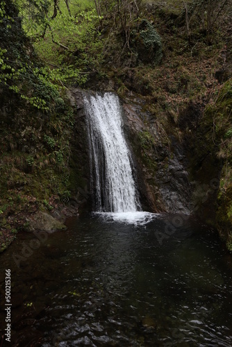 view on cascada fecioara maria waterfall in National Park called Nationalpark Domogled-Valea Cernei © Sarah