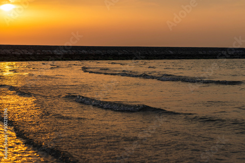 Wallpaper Mural Shot of a dramatic sunset by the beach. Nature Torontodigital.ca